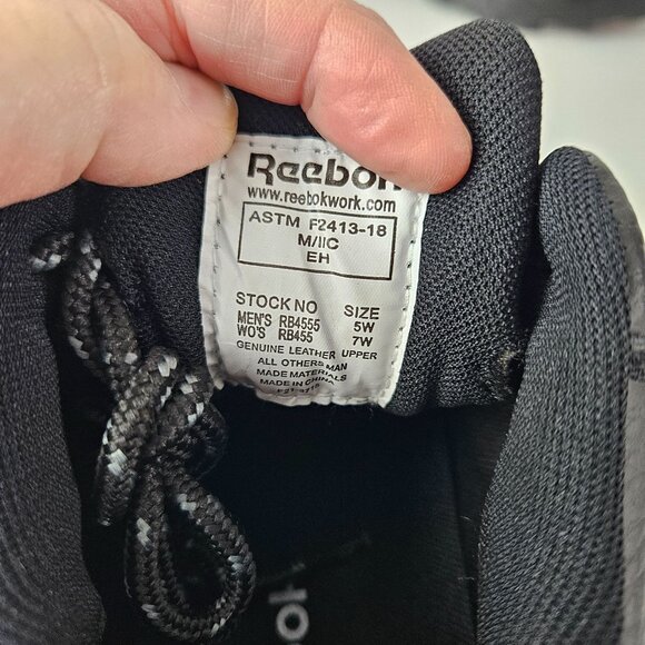 Reebok Womens Tiahawk Waterproof Composite Sport Work Boot 7W  Black Slip Resist - Picture 8 of 16